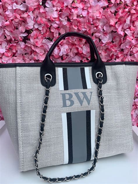 custom monogram bags.